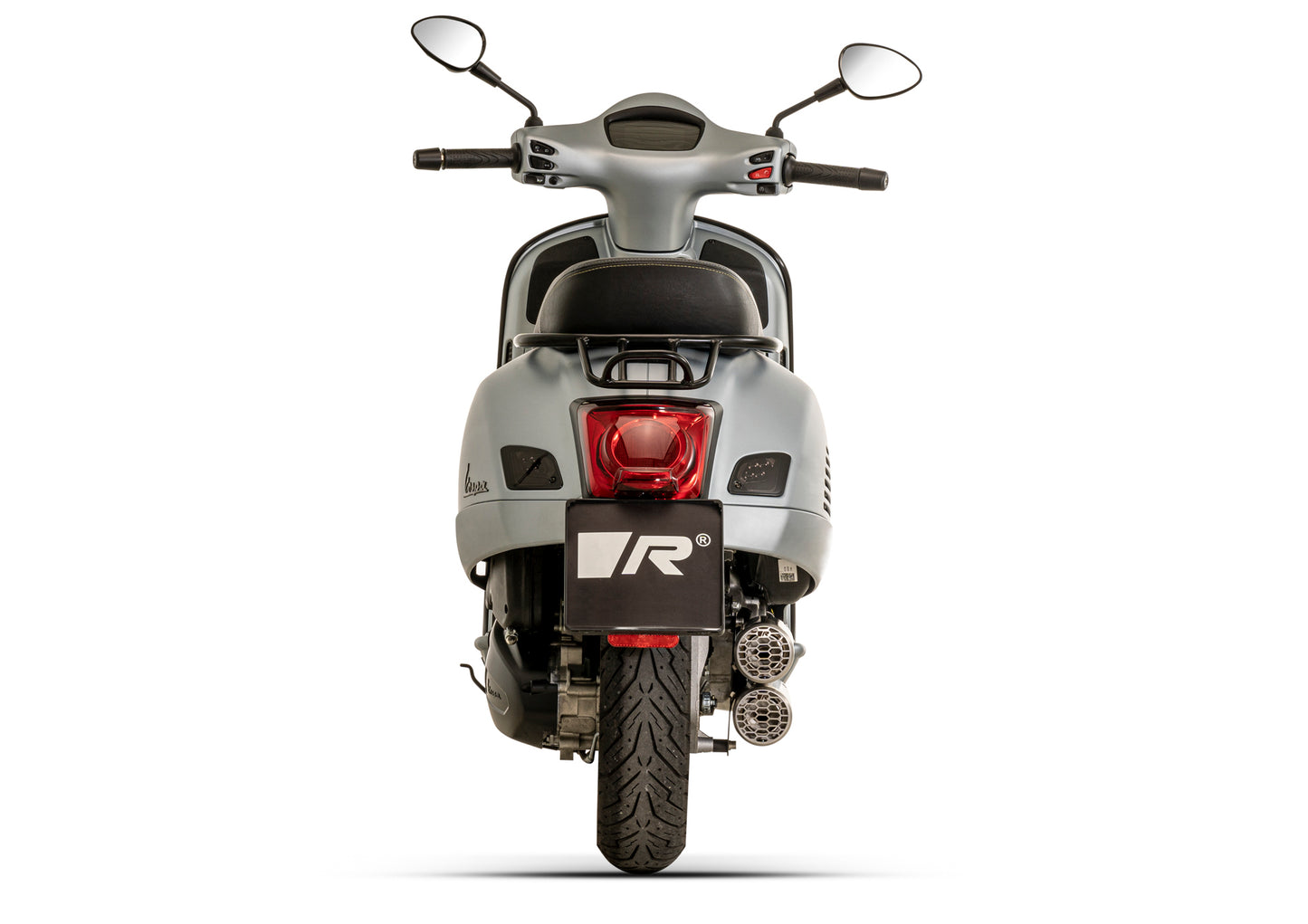 Remus Double Mesh stainless steel brushed homologated full system for VESPA GTS 300 HPE 2021-2024
