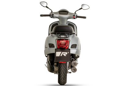 Remus Double Mesh stainless steel brushed homologated full system for VESPA GTS 300 HPE 2021-2024