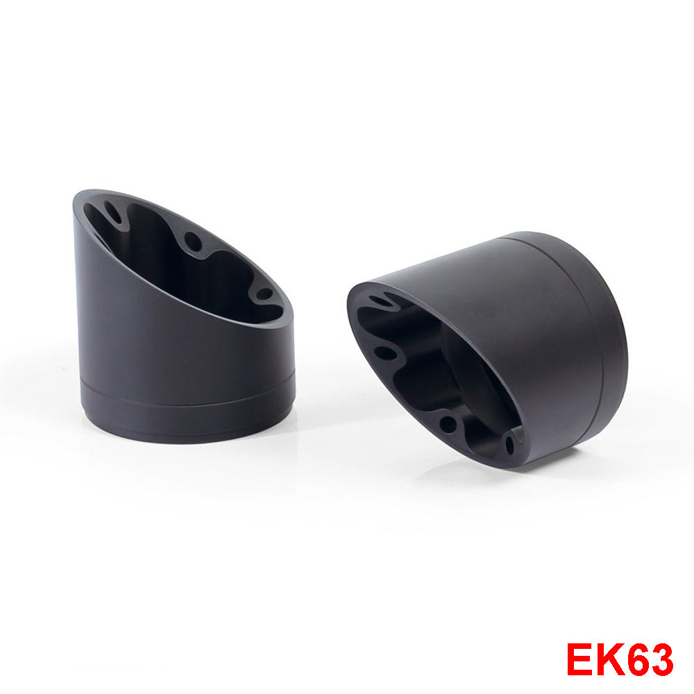 Remus end caps Slash Cut V1 stainless steel black EK63