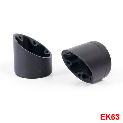 Remus end caps Slash Cut V1 stainless steel black EK63