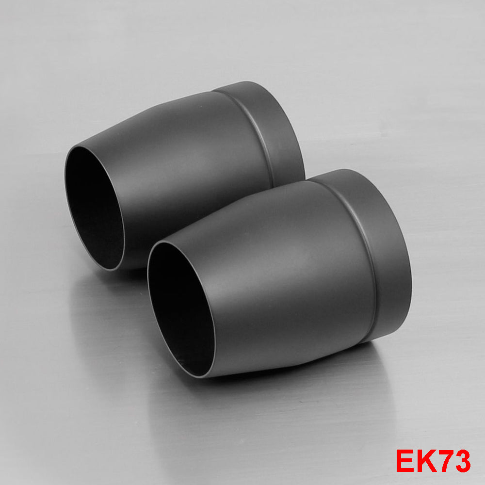 Remus end caps Tapered stainless steel black EK73