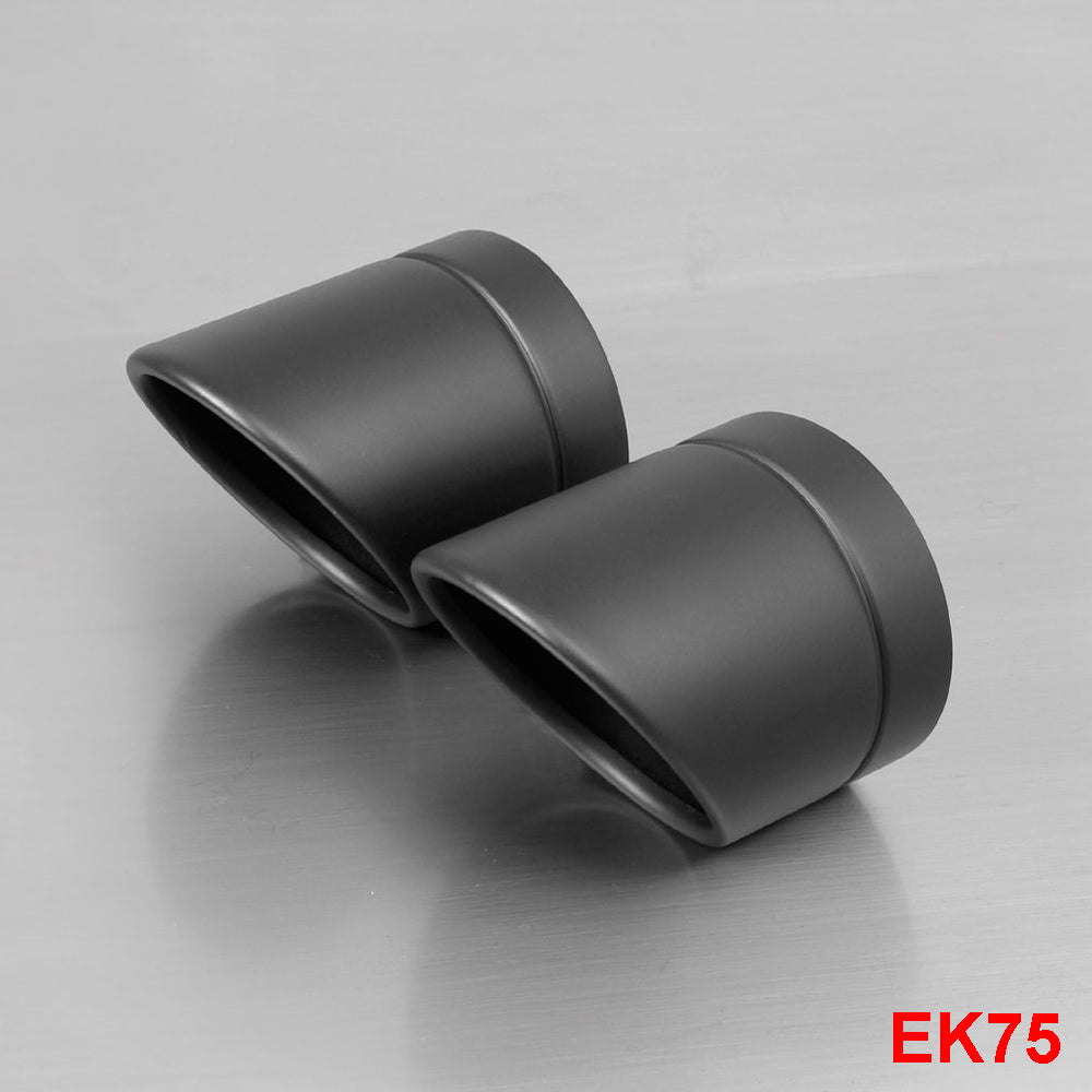 Remus end caps Rolled Up stainless steel black EK75