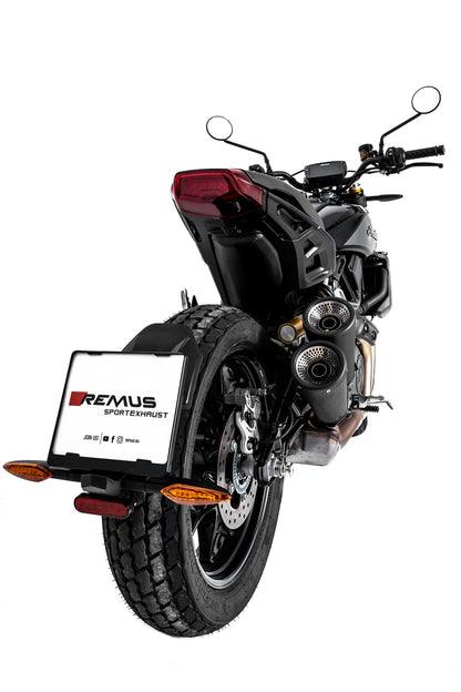 Remus Vertical steel black racing slip-on for INDIAN FTR 1200 /S 2019-2024