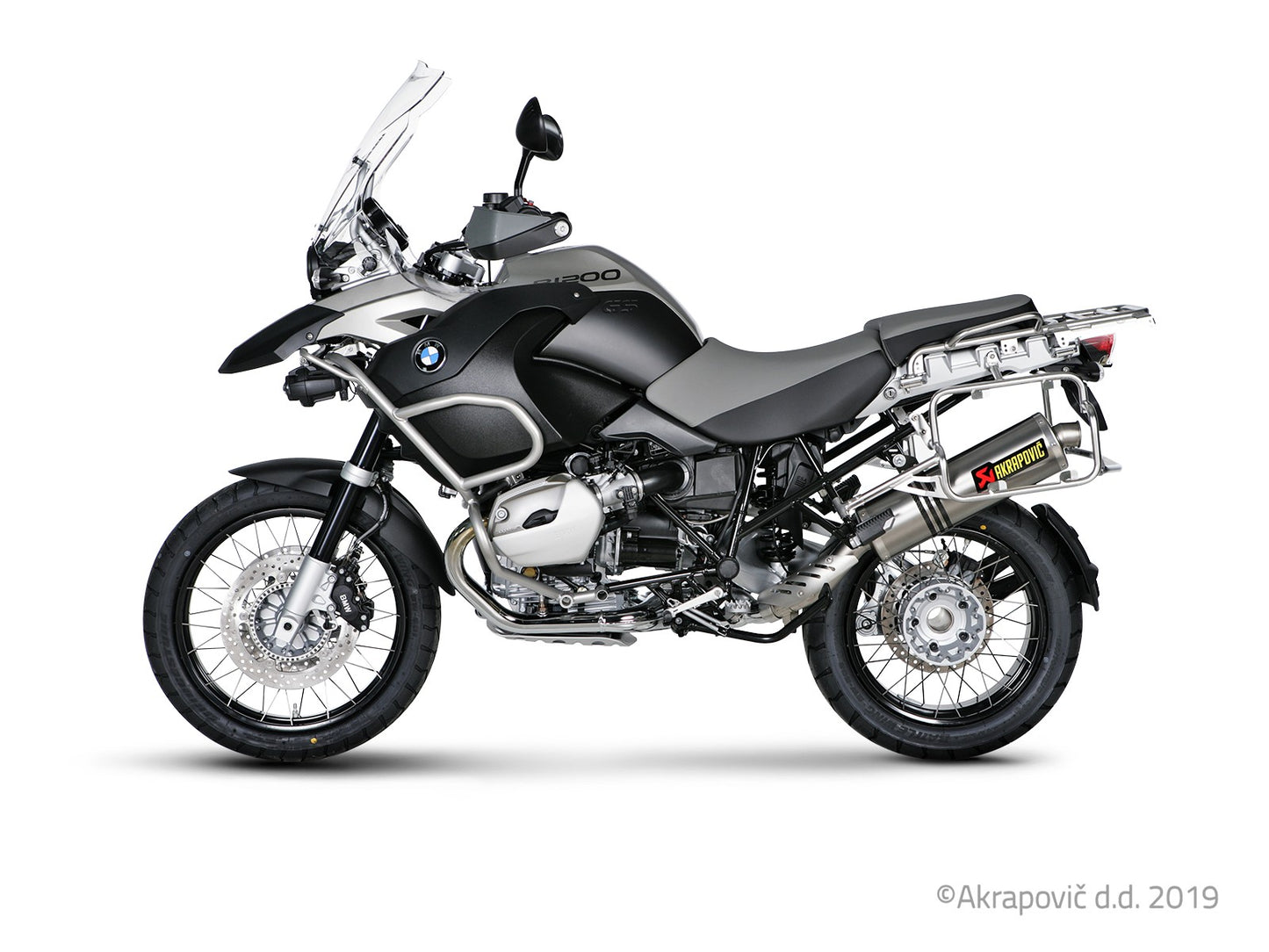 BMW R1200 GS/Adventure 2004-09 Slip-On Line (Titanio)