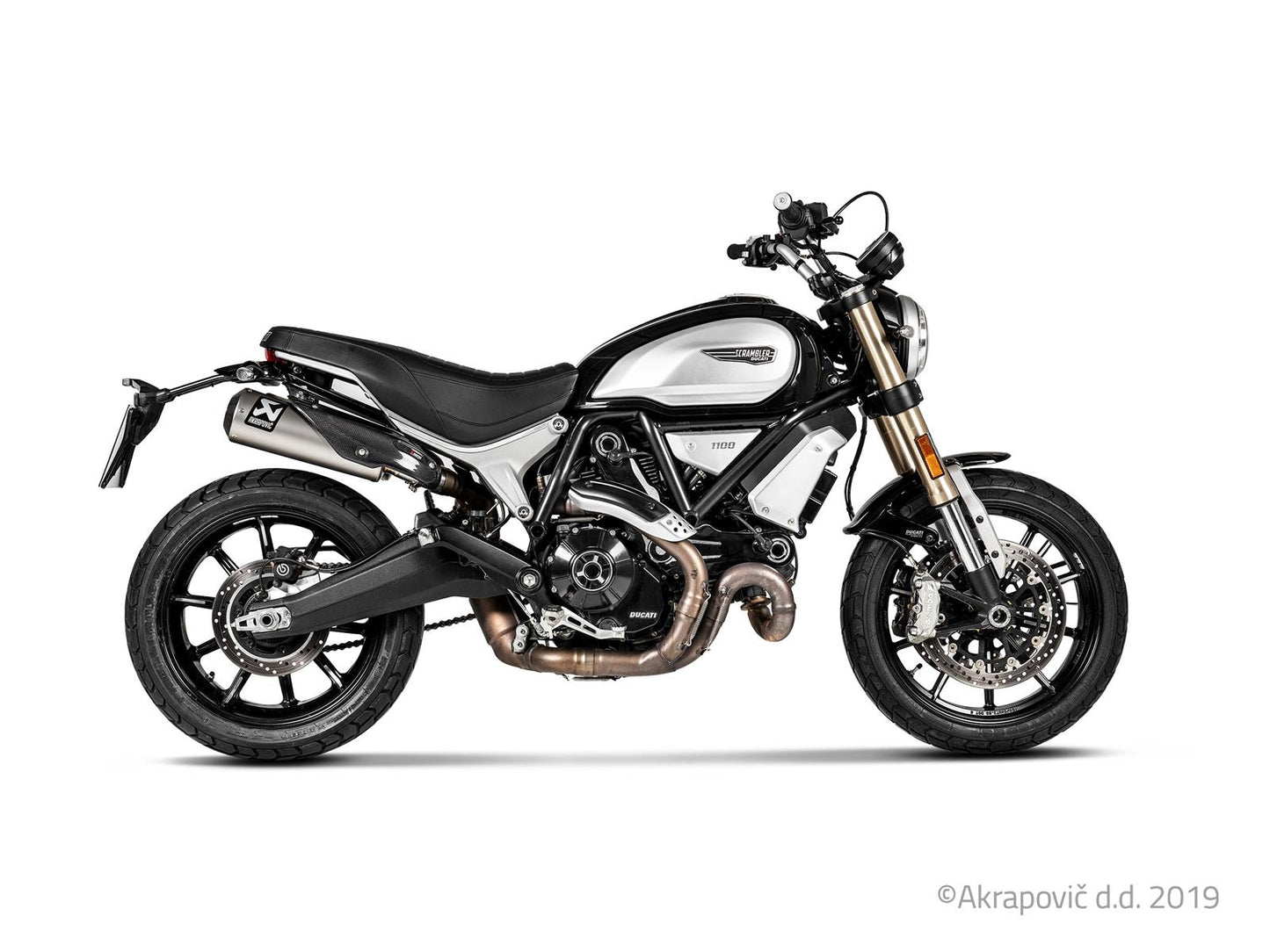 Ducati Scrambler 1100 2018-20 Slip-On Line (Titanio)