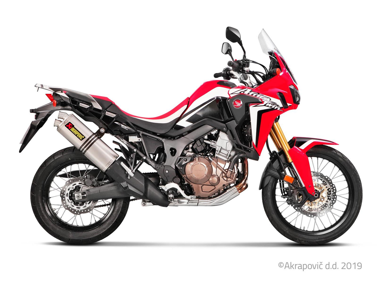 Honda CRF 1000L AfricaTwin/AdventureSports 2016-19 Slip-On Line (Titanio)