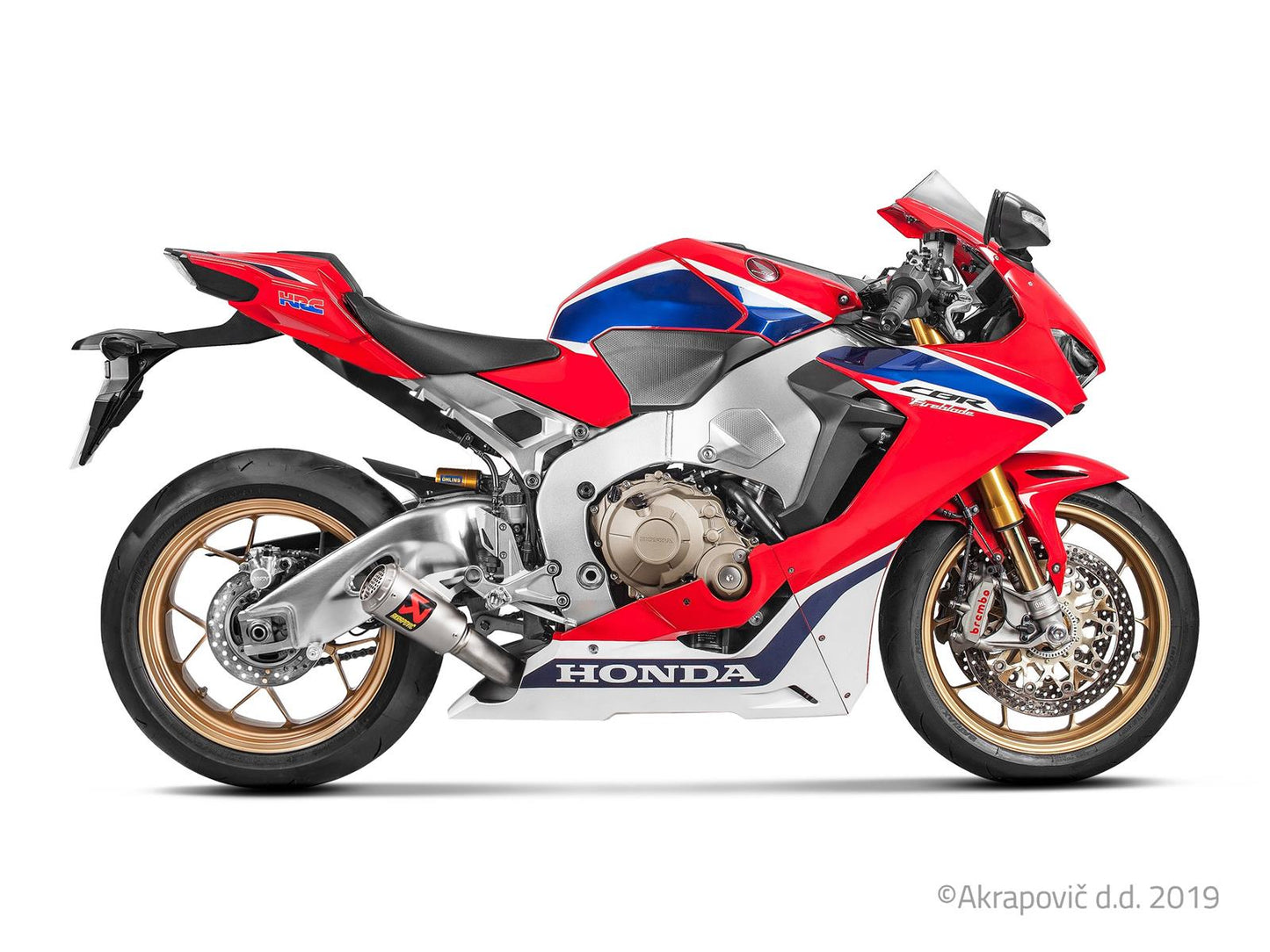 Honda CBR 1000 RR/ABS/SP/SP2 2017-19 Slip-On Line (Titanio)