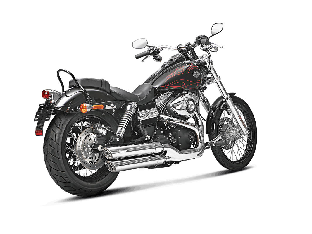 HD DYNA FXDF Fat Bob 2008-16 Slip-On Line (Chrome)