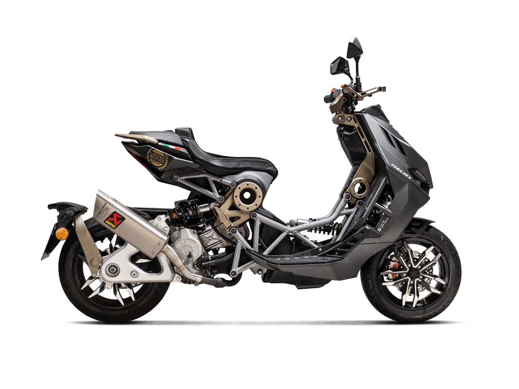 Italjet Dragster 125/200 2021-23 Slip-On Line (Titanio)