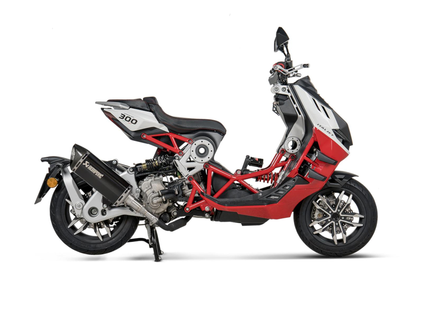 Italjet Dragster 300 2024 Slip-On Line (Titanium)