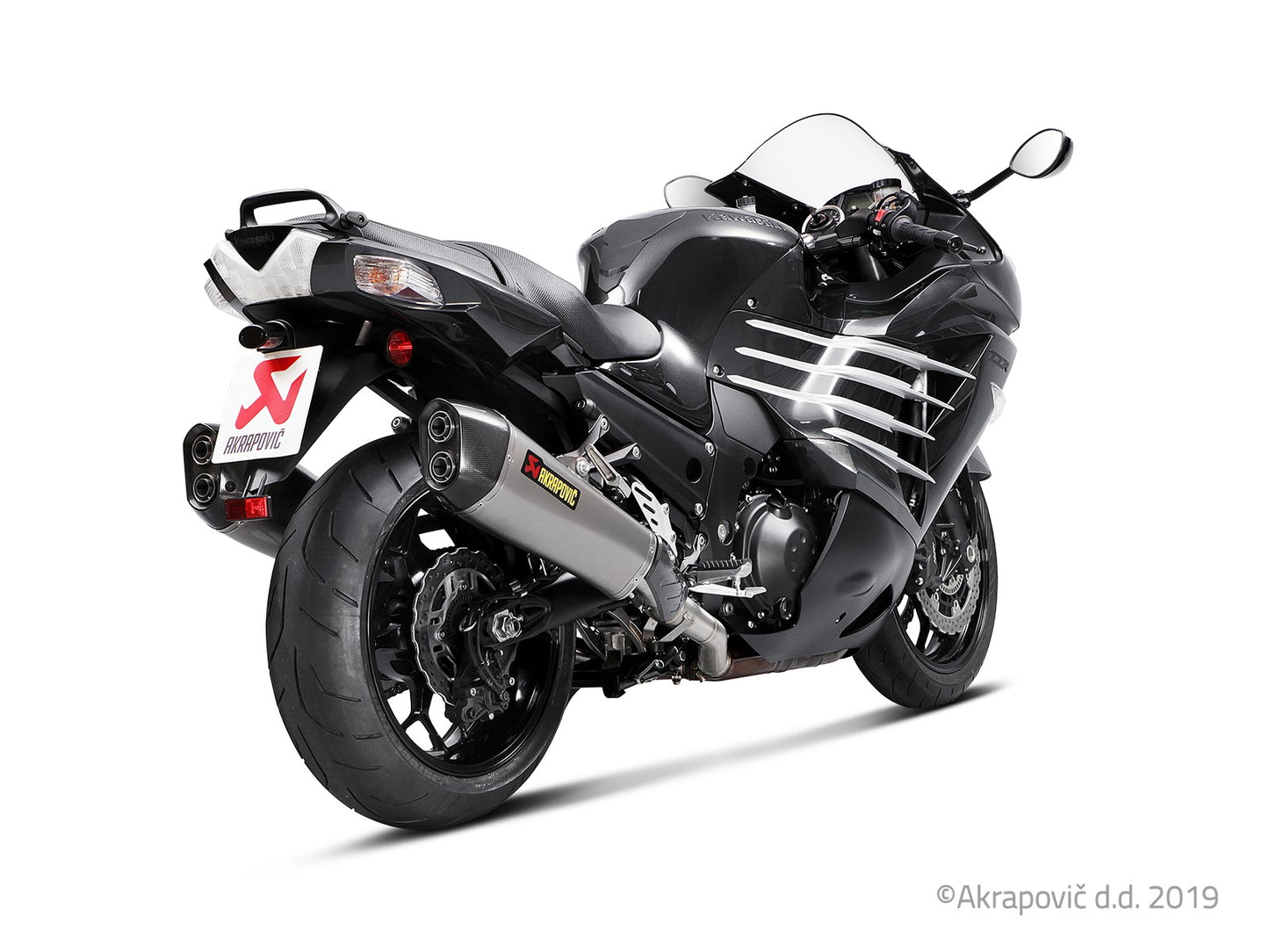 Kawasaki ZZR1400 / ZX14R 2012-20 Slip-On Line (Titanio)