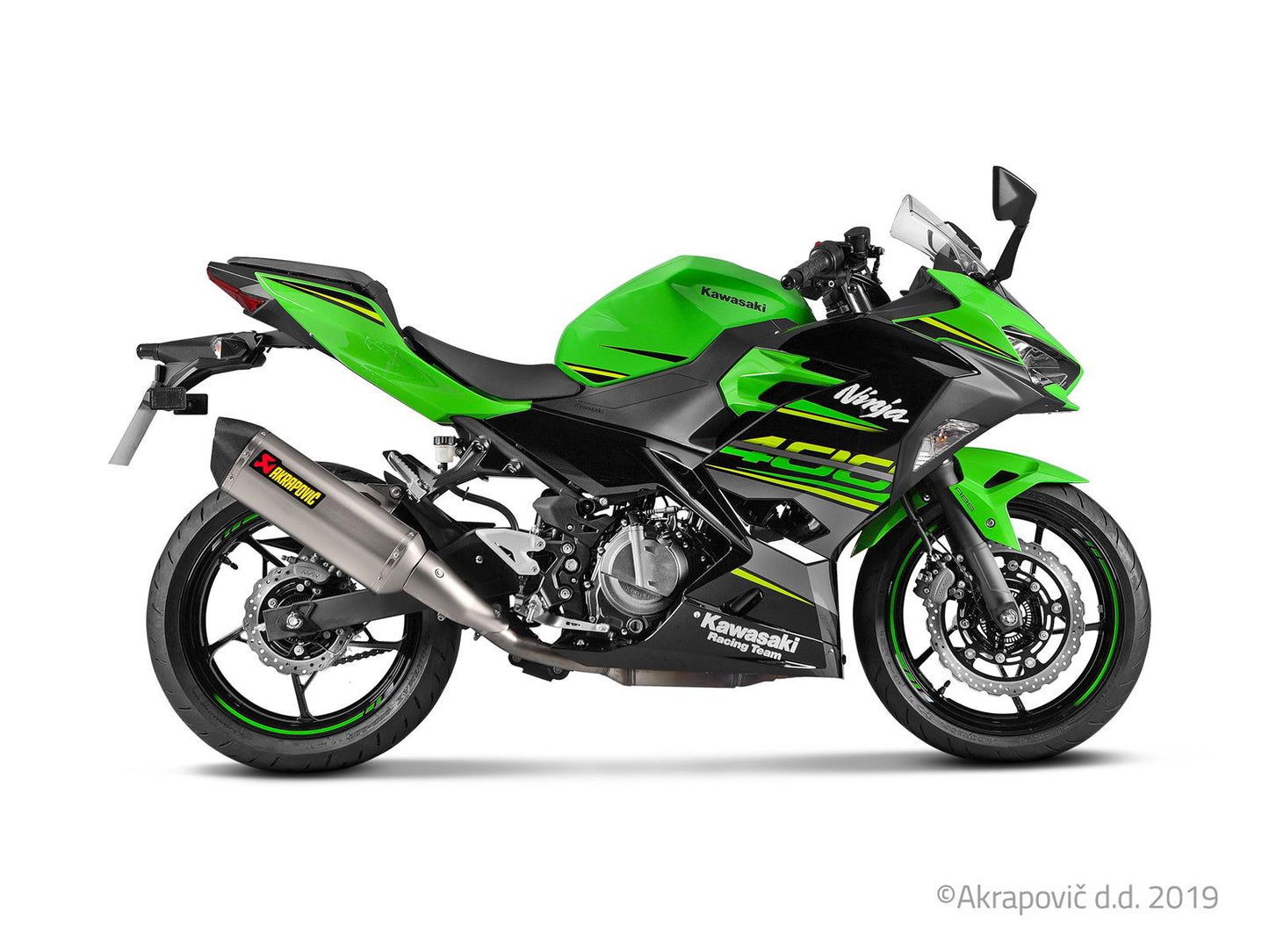 Kawasaki Ninja250+400 2018-24/Z400 2019-24 Slip-On Line (Titanium)