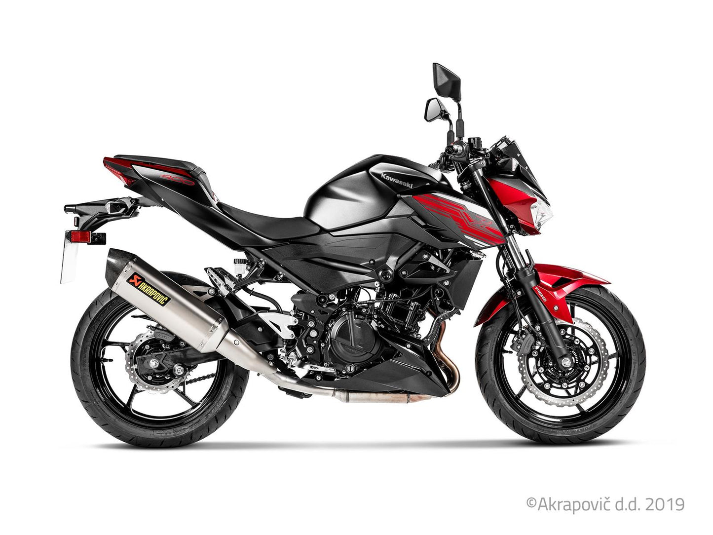 Kawasaki Ninja250+400 2018-24/Z400 2019-24 Slip-On Line (Titanium)