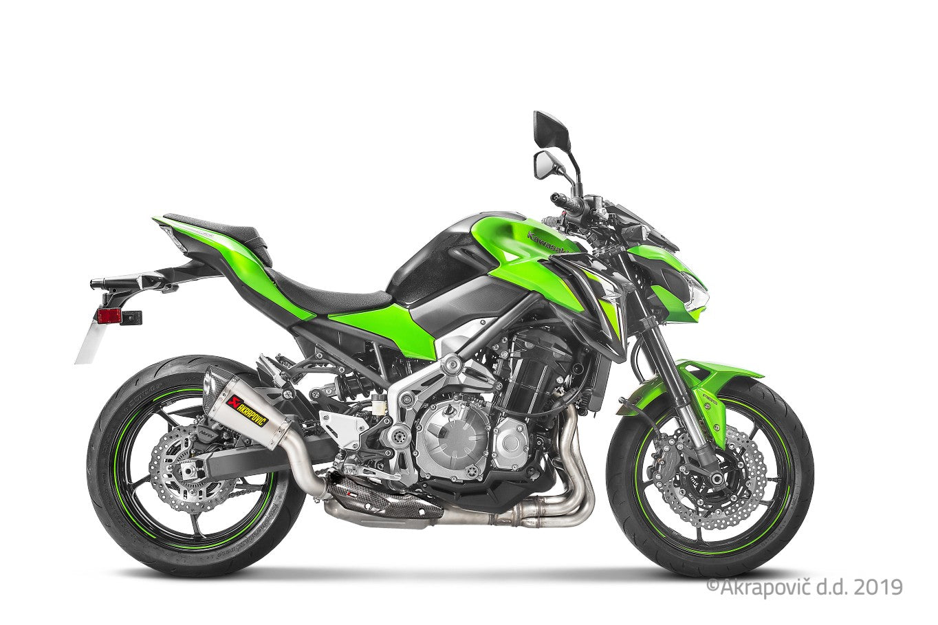 Kawasaki Z900/(A2)  2017-24 Slip-On Line (Titanio)