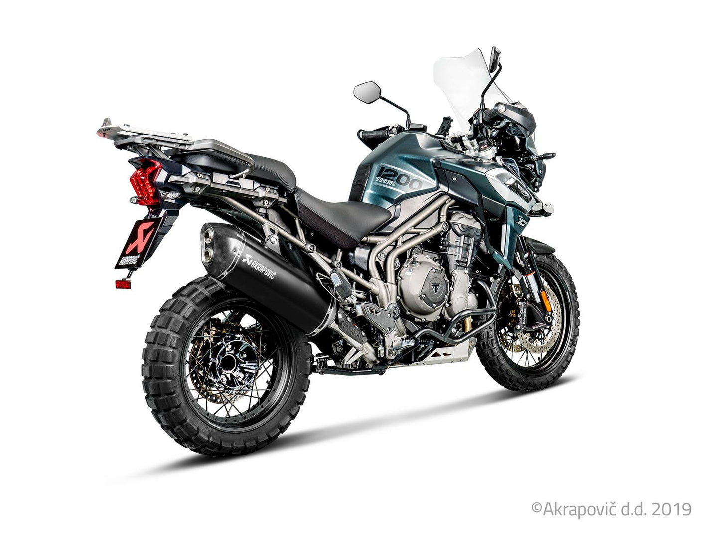 Triumph Tiger 1200 XR/XRX/XRT/XCX/XCA 2018-20 Slip-On Line (Titanio)