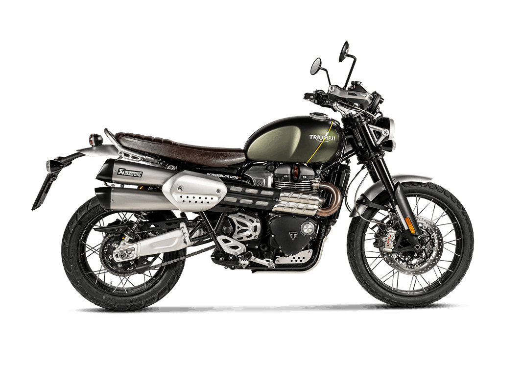Triumph Scrambler 1200 2019-20 Slip-On Line (Titanio)