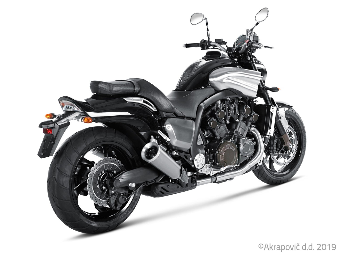 Yamaha Star Motorcycles VMAX 2009-16 Slip-On Line (Titanio)