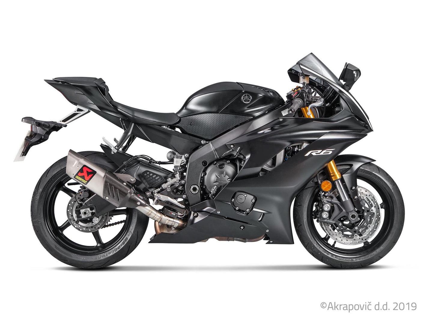 Yamaha R6 2017-25 Slip-On Line (Titanio)