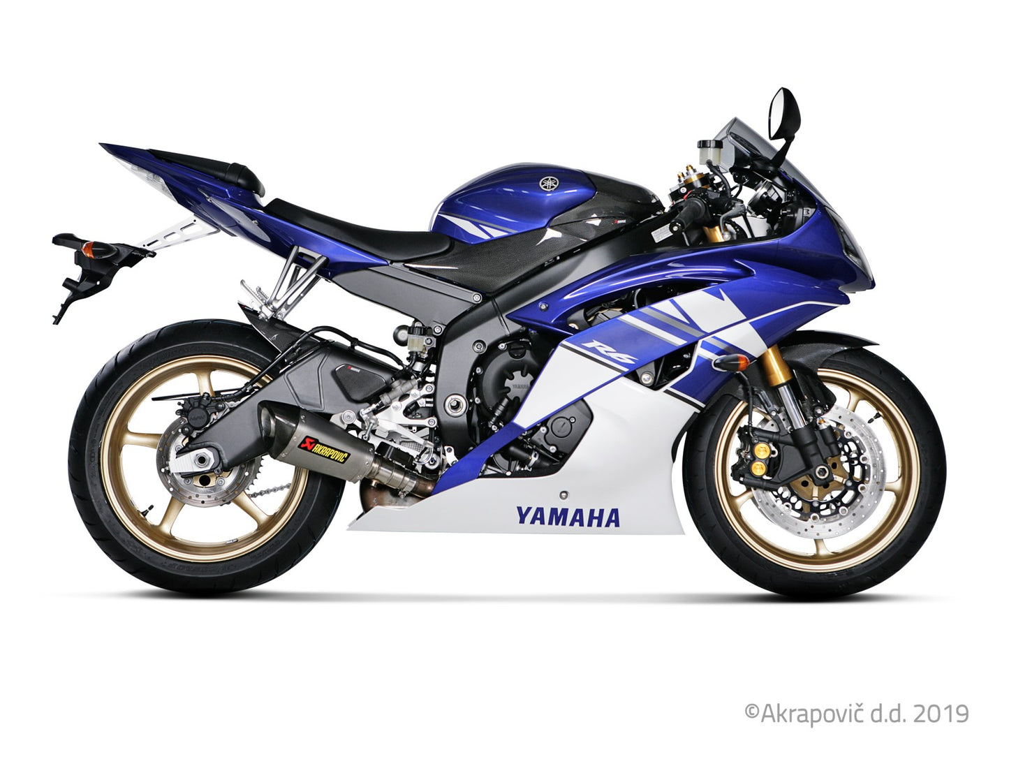 Yamaha R6 2010-25 Slip-On Line (Titanio)