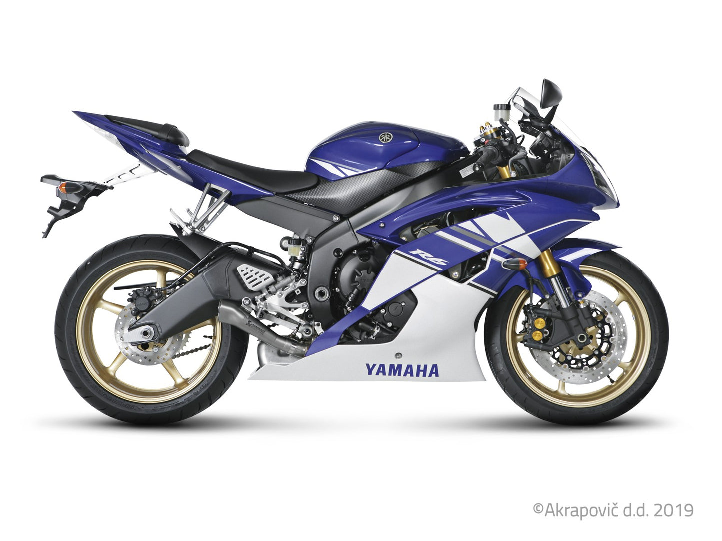 Yamaha R6 2006-25 Slip-On Line (Titanio)