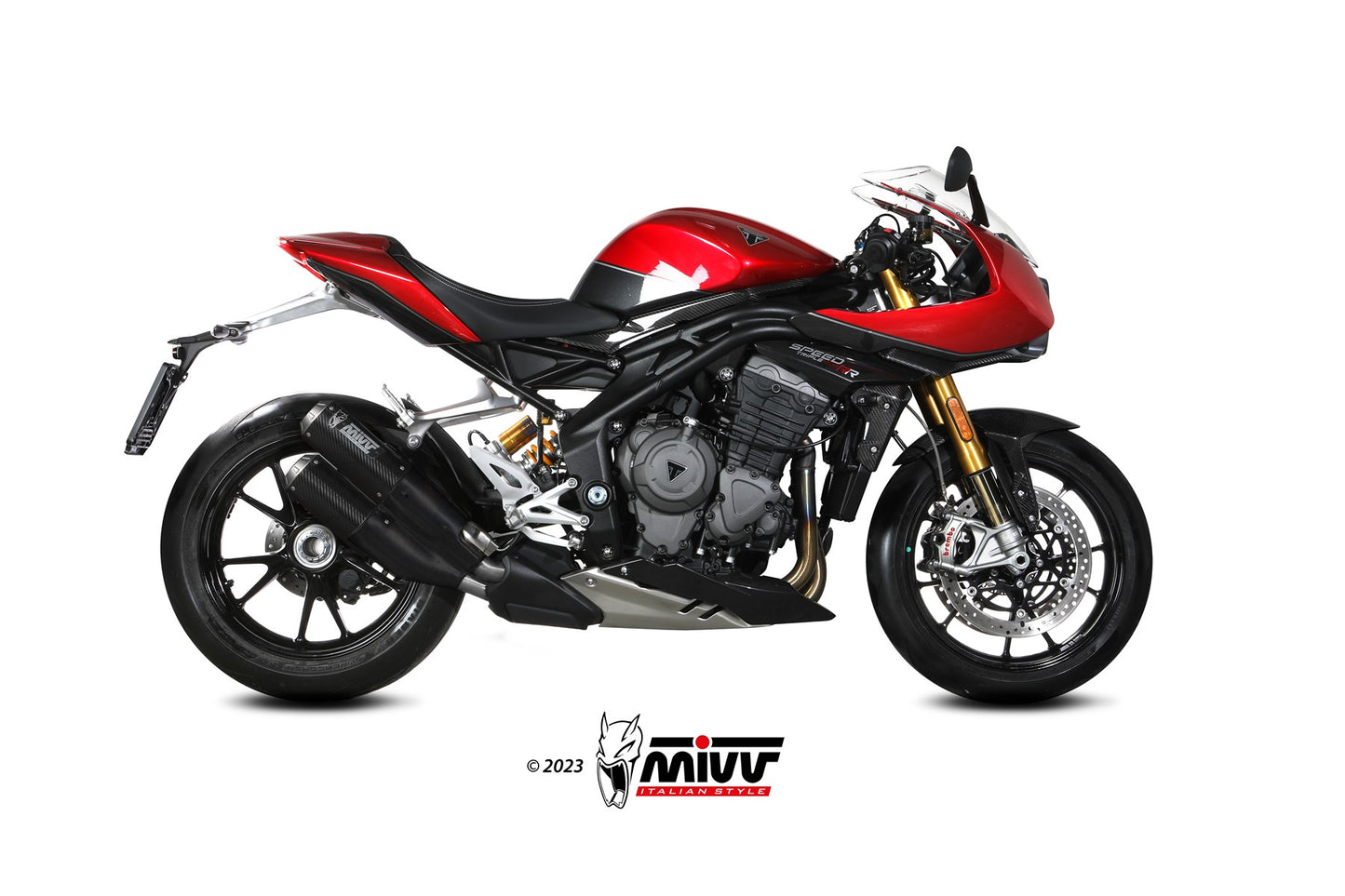 Mivv 2 SLIP-ON TRIUMPH SPEED TRIPLE 1200 RR/ RS 2021 > 2023
