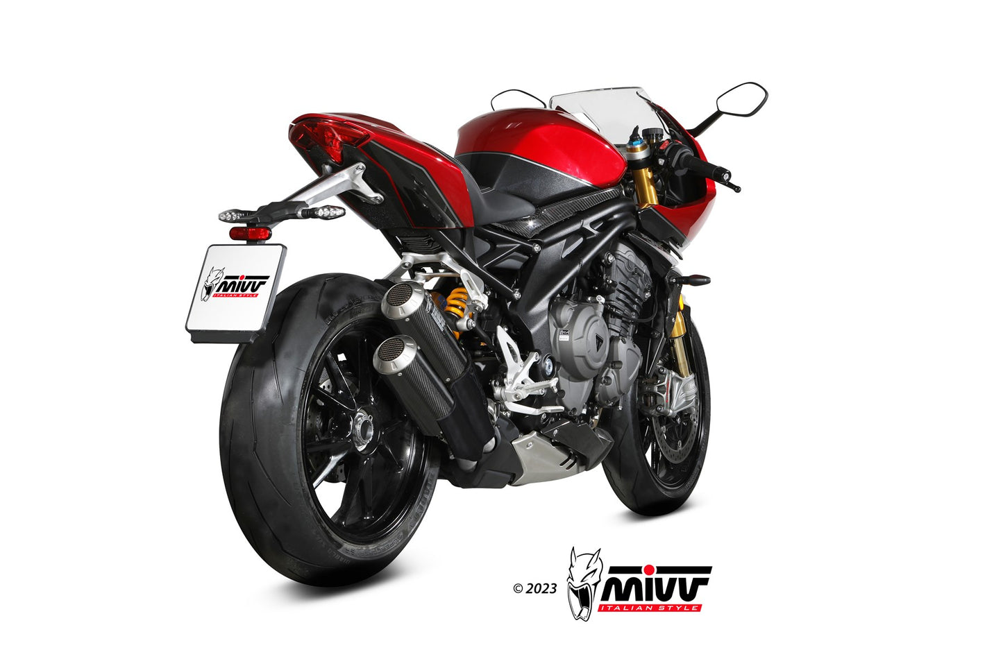Mivv 2 SLIP-ON TRIUMPH SPEED TRIPLE 1200 RR/ RS 2021 > 2023