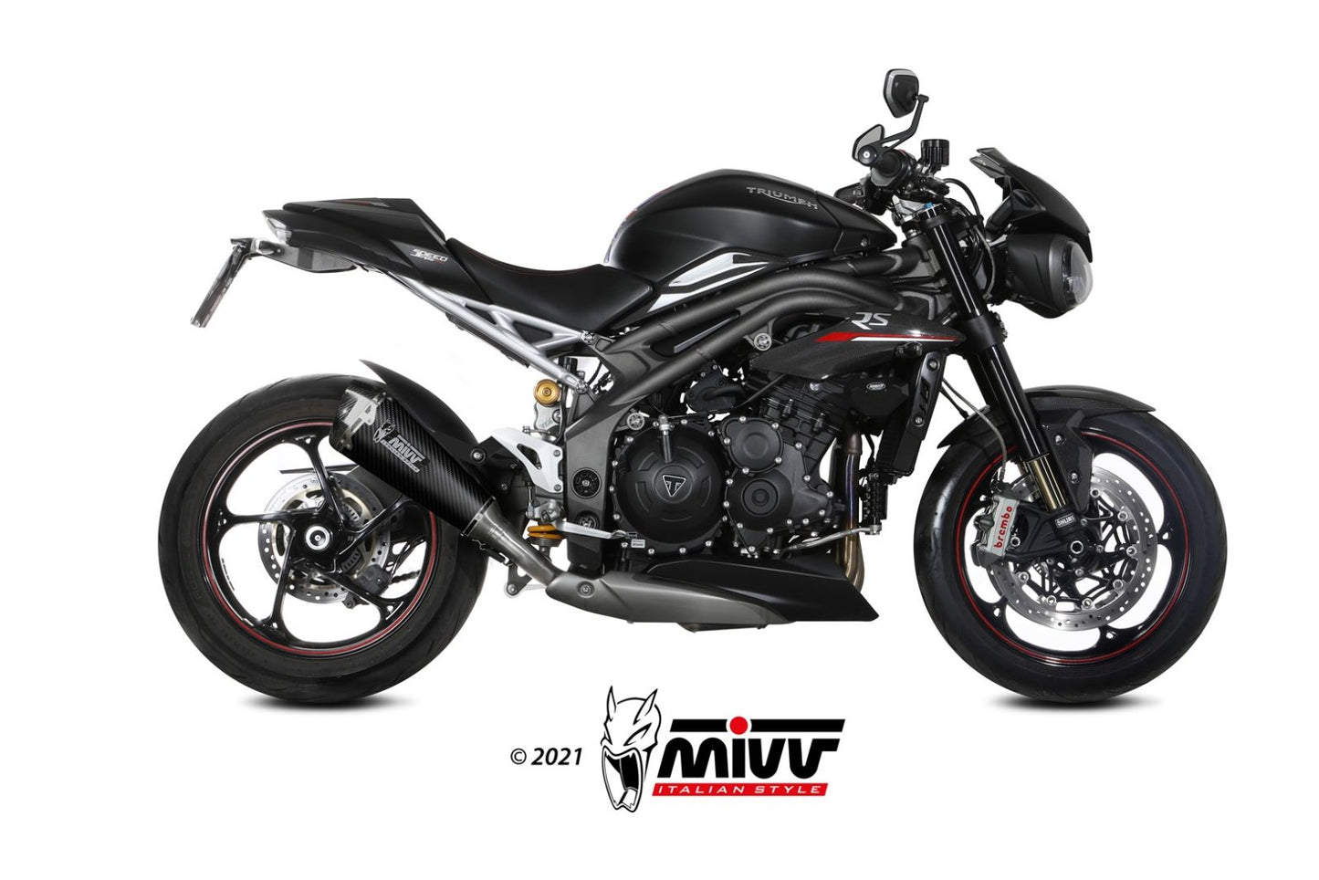 Mivv SLIP-ON TRIUMPH SPEED TRIPLE R / S/ RS 2018 > 2020
