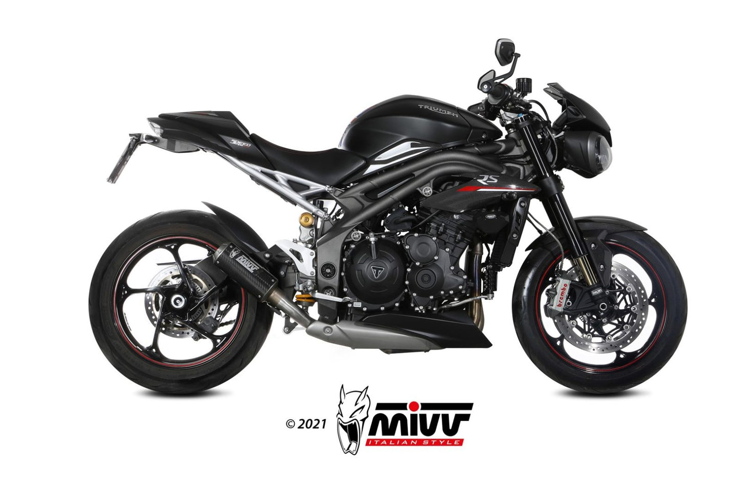 Mivv SLIP-ON TRIUMPH SPEED TRIPLE R / S/ RS 2018 > 2020