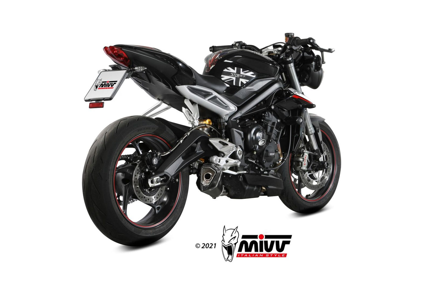 Mivv SLIP-ON TRIUMPH STREET TRIPLE 660 S 2017 > 2022