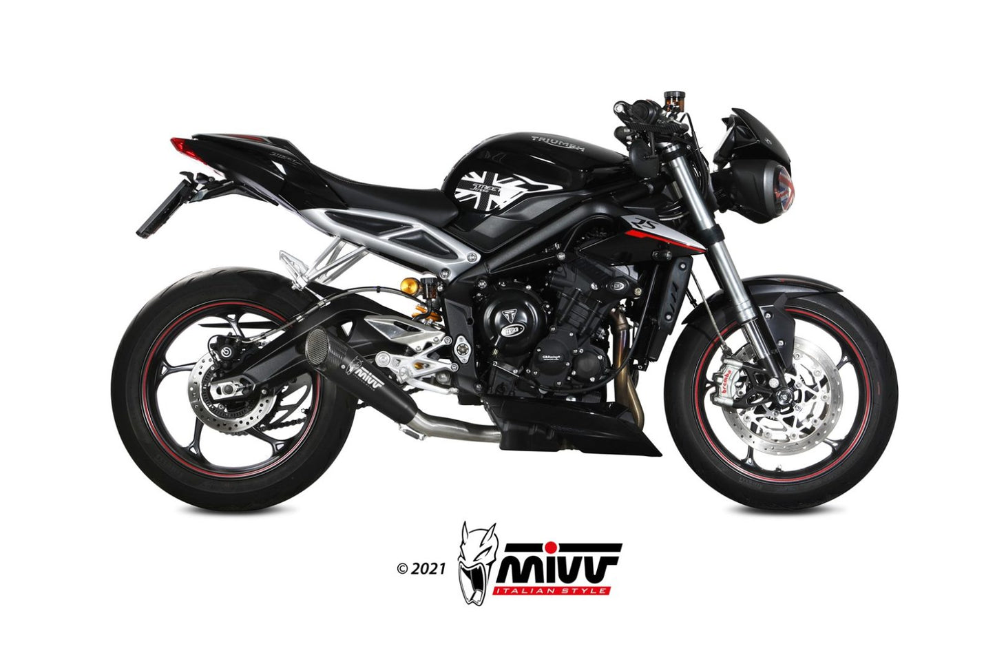 Mivv SLIP-ON TRIUMPH STREET TRIPLE R / RS 2017 > 2022