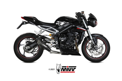Mivv SLIP-ON TRIUMPH STREET TRIPLE R / RS 2017 > 2022