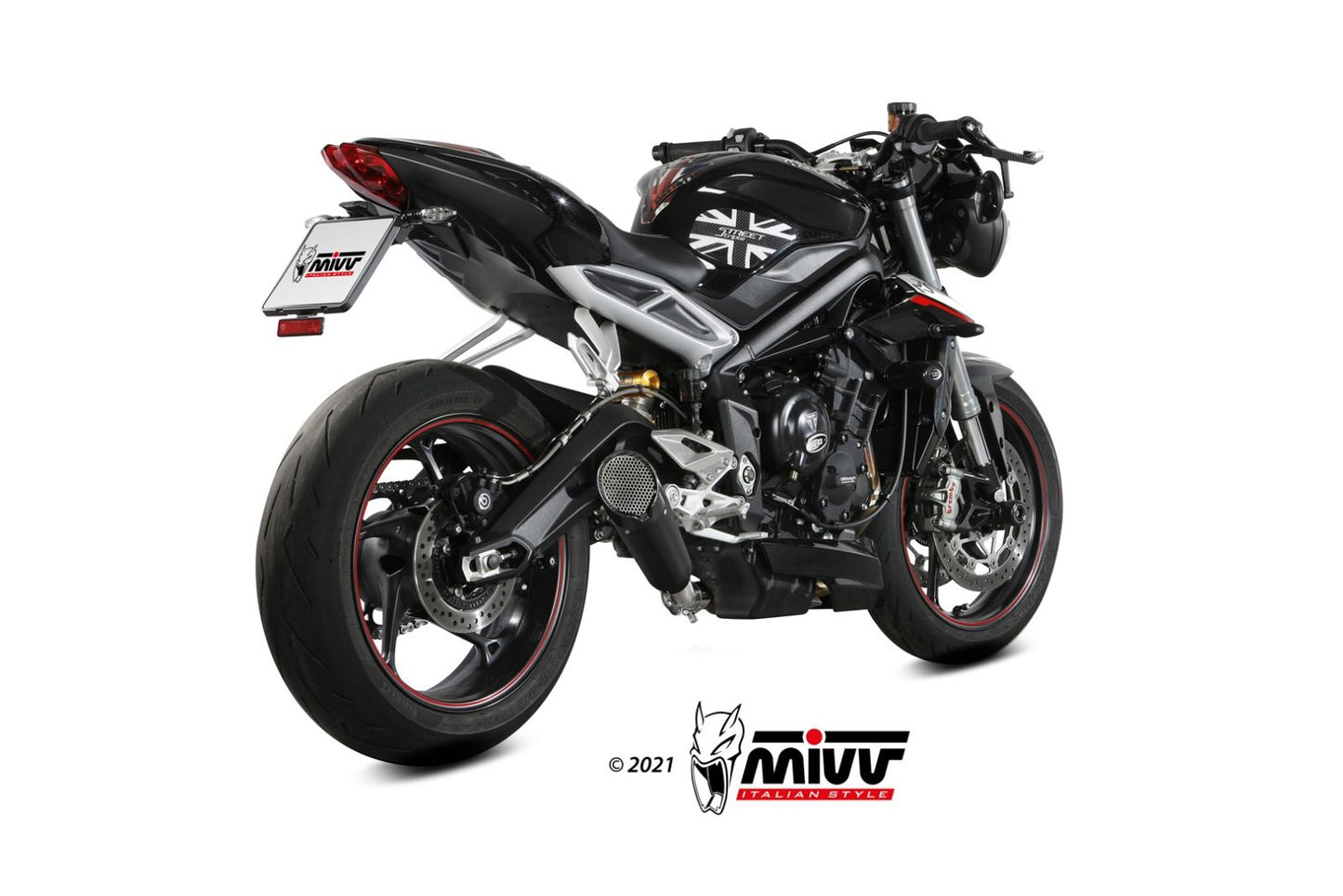 Mivv SLIP-ON TRIUMPH STREET TRIPLE 660 S 2017 > 2022
