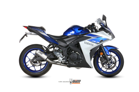 Mivv IMPIANTO COMPLETO STEEL YAMAHA YZF R3 2015 >