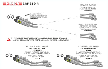 Collettori racing in titanio