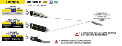 Terminale Race-Tech titanio con fondello carby