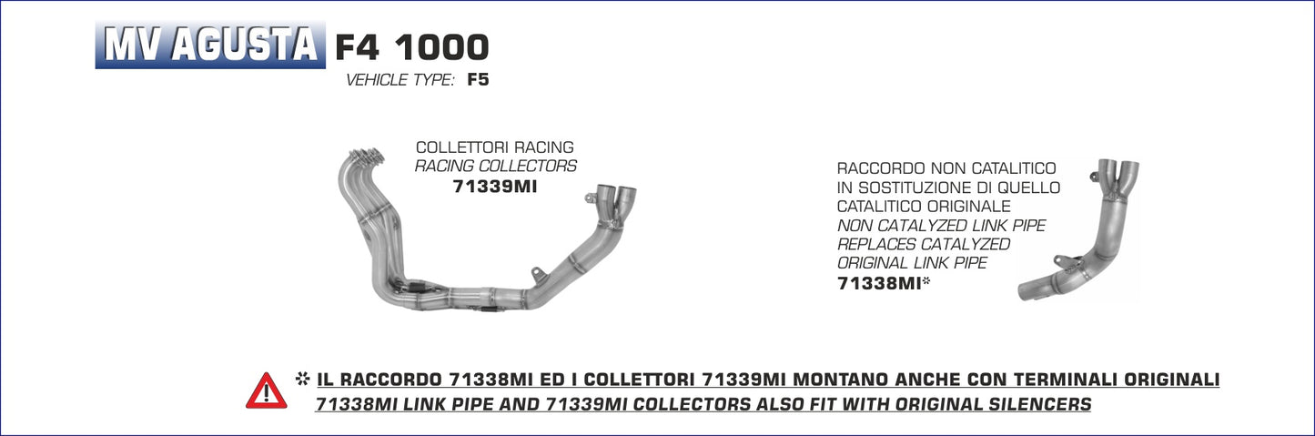 Raccordo centrale non catalitico