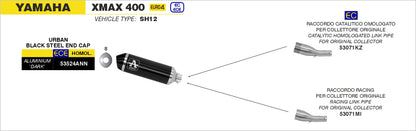 Raccordo catalitico omologato per scarico Urban