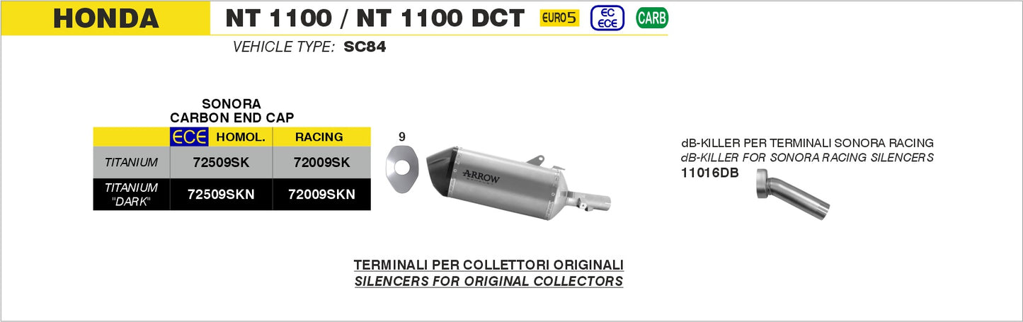 dB-Killer per terminale Sonora ø38mm