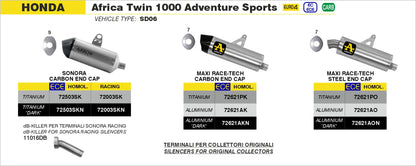 Terminale Maxi Race-Tech Approved titanio