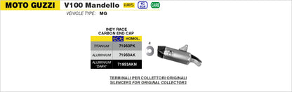 Terminale Indy-Race in titanio con fondello carby