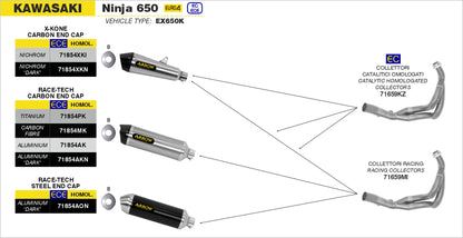 Terminale Race-Tech titanio con fondello carby