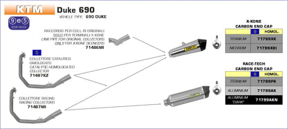 Terminale Race-Tech alluminio White