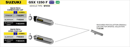 Terminale Race-Tech alluminio con fondello carby