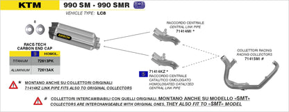 Raccordo centrale catalitico