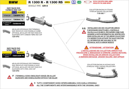 dB-Killer per terminale Indy Race EVO con fondello inox