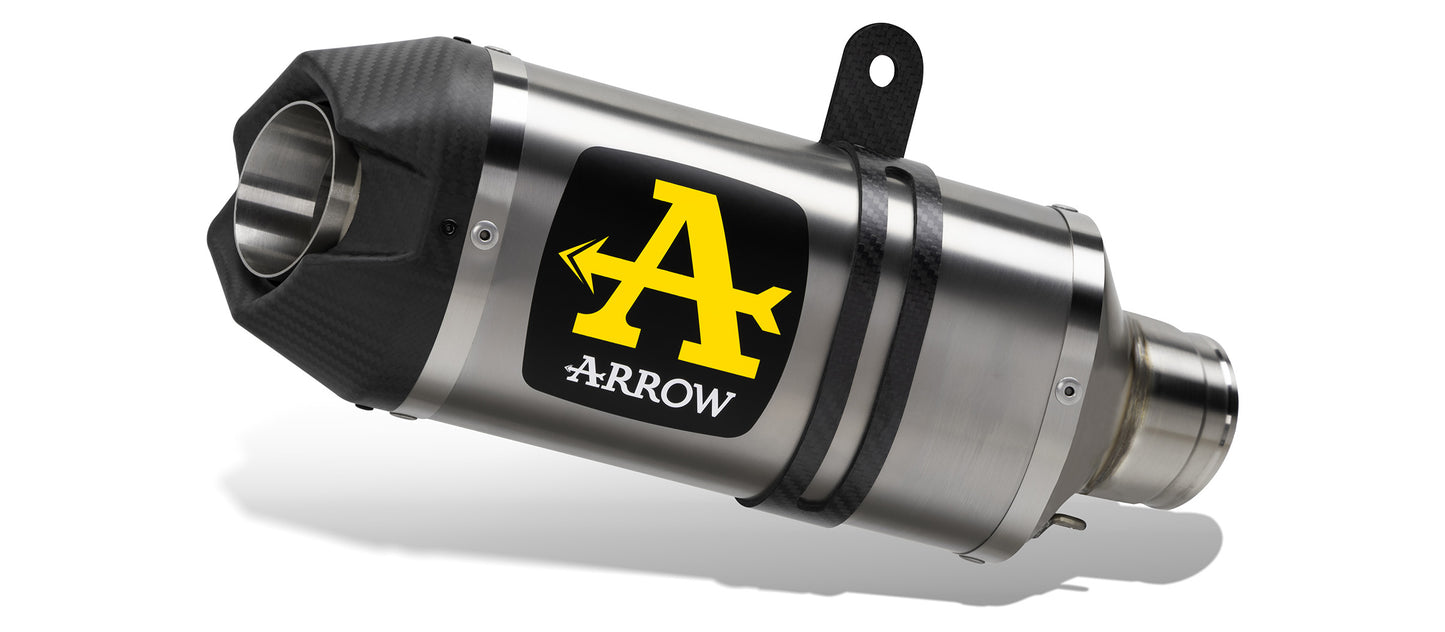 Terminale Indy Race titanio con fondello carby con raccordo in titanio