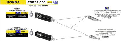 Raccordo racing per scarico Urban