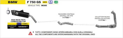 Terminale Maxi Race-Tech titanio con fondello carby