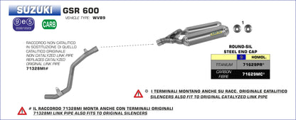 Raccordo centrale non catalitico