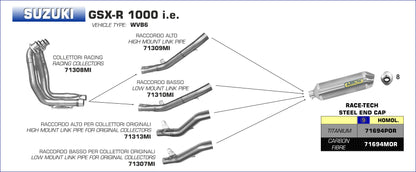 Raccordo alto per collettori originali